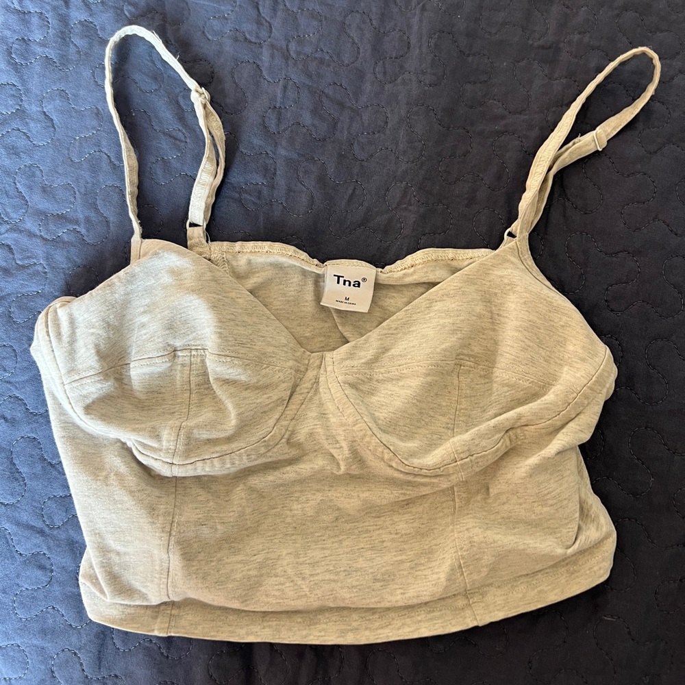 Aritzia grey cami top